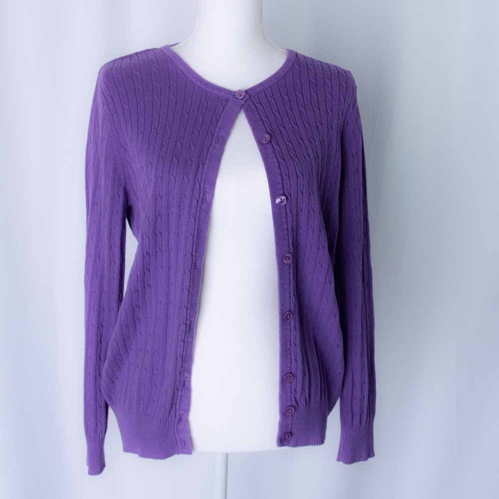PURPLE Perfection Cardigan by Kim Rogers